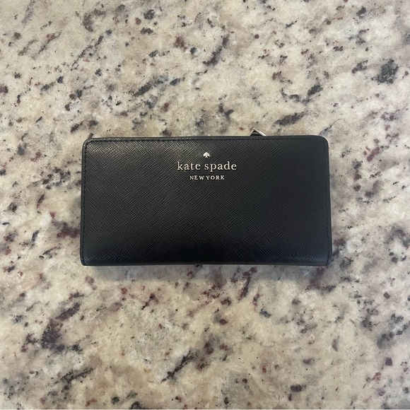 Kate Spade♠️ Staci Saffiano Leather Large Black - Picture 1 of 3